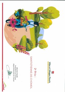Saint Etienne, 2ème prix 2022 au concours départemental des Villes et Villages Fleuris